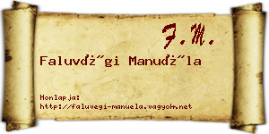 Faluvégi Manuéla névjegykártya